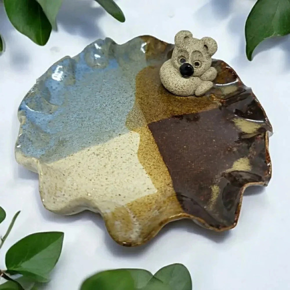 Handmade Pottery Koala Ring Dish - Picture 2 of 7